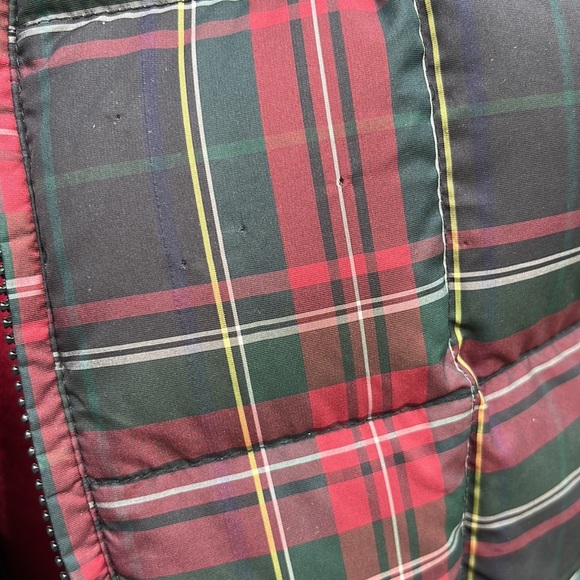 Eddie Bauer Goose Down Plaid Vest size small shell - polyester, lining - Nylon - Picture 2 of 8